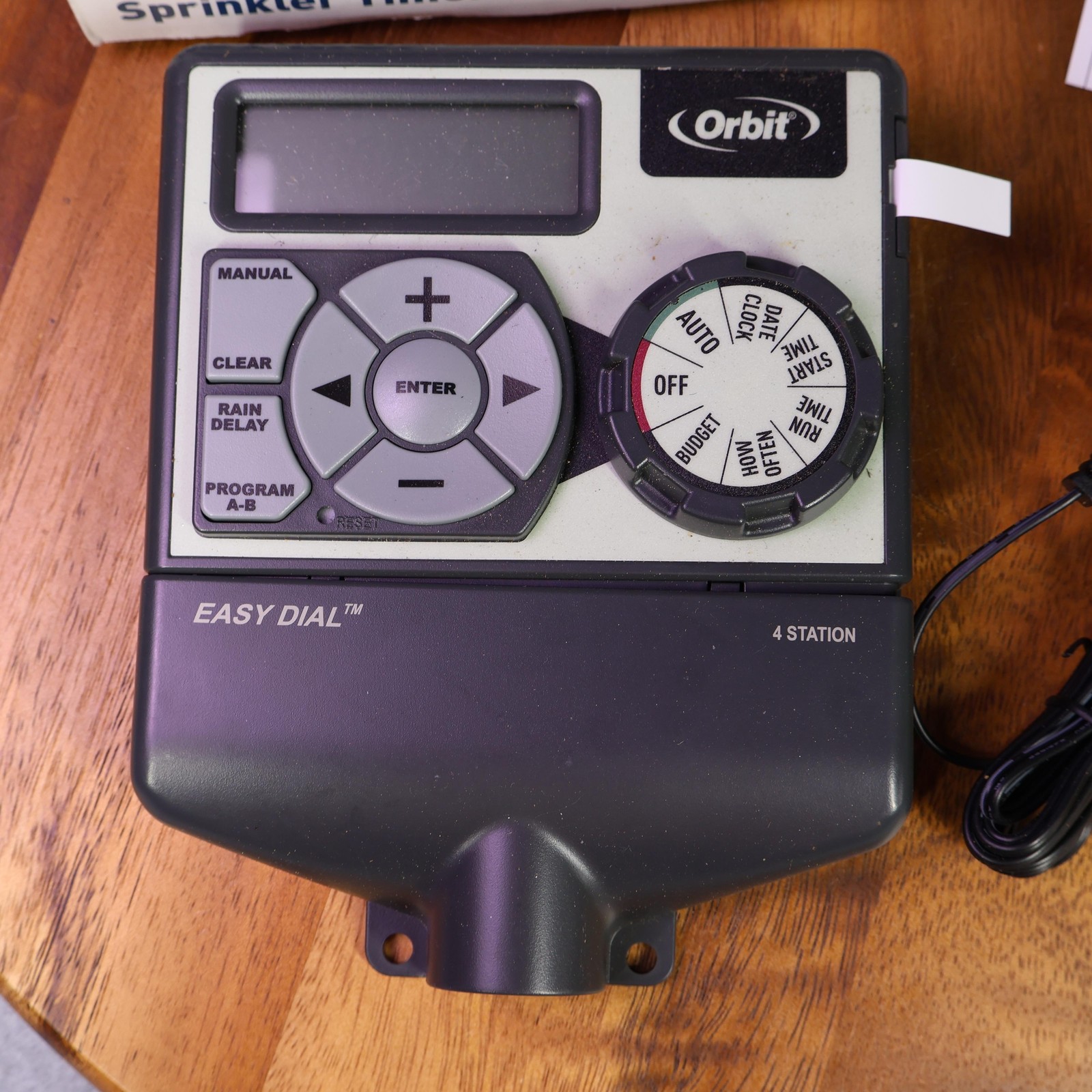Orbit Easy Dial 4 Station Sprinkler Timer Irrigation Controller Gray W Adapter