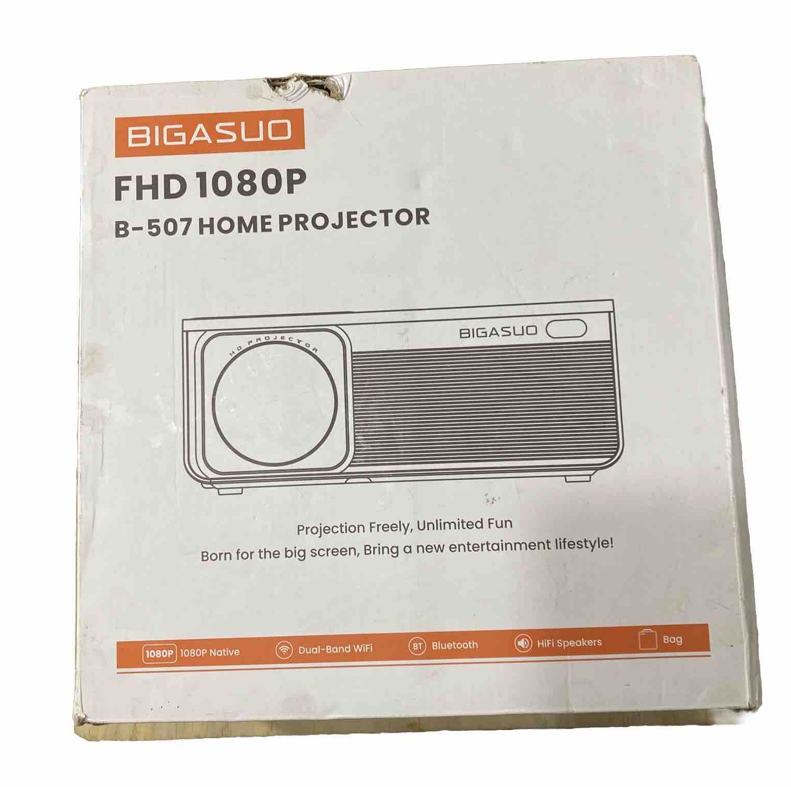 bigasuo home projector FHD 1080P