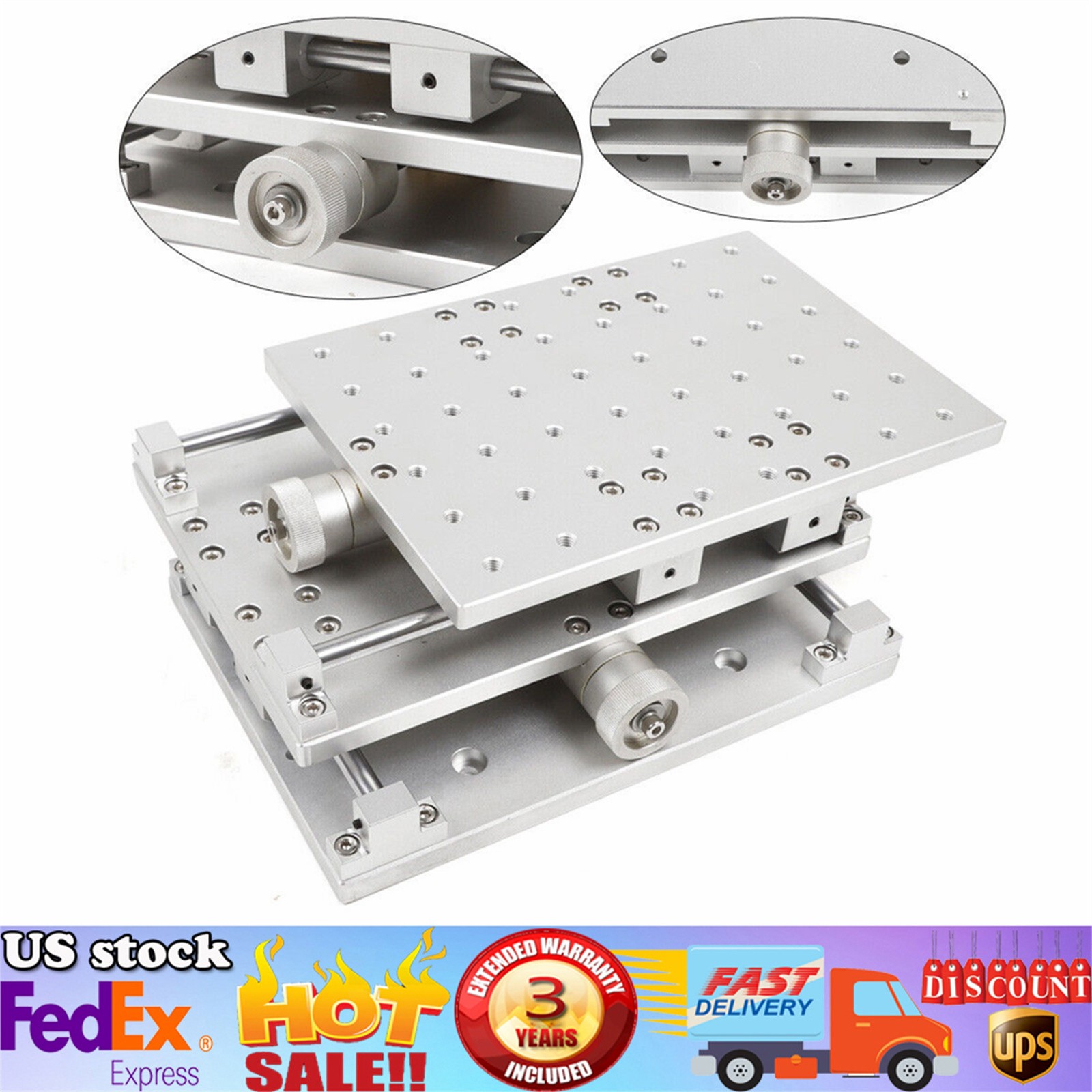 XY Axis 2 Axis Positioning Work Table Laser Marking Machine Adjustable Workbench