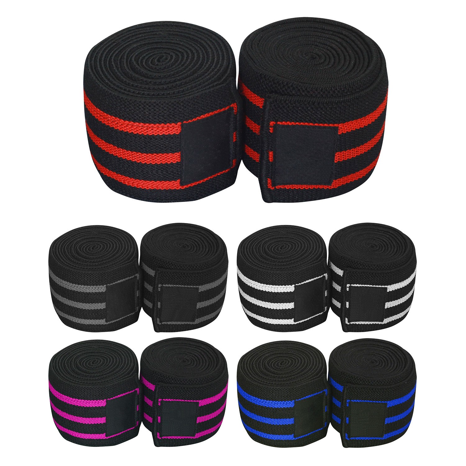 Fitness First Weightlifting Knee Wrap - Pair
