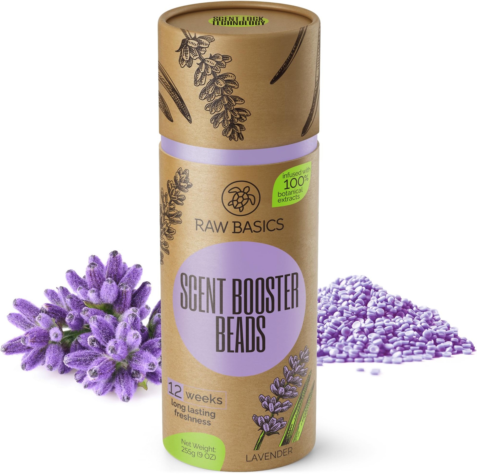 Scent Boosters for Washer, Lavender Aroma - Bulk 9 Ounce (Pack of 1), yellow