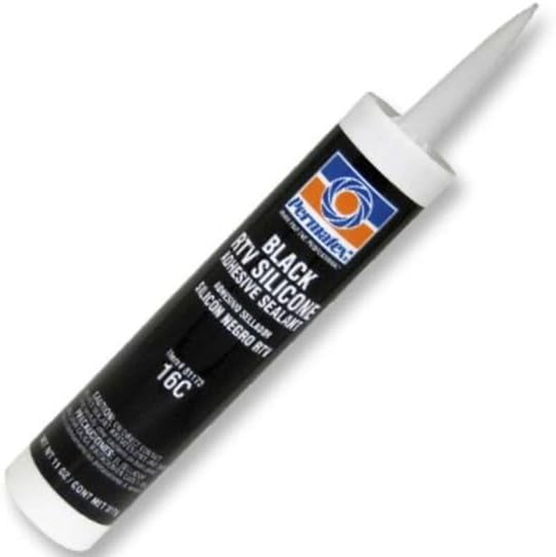 Black Silicone Adhesive Sealant 12.9oz Waterproof High Temp Gasket Maker