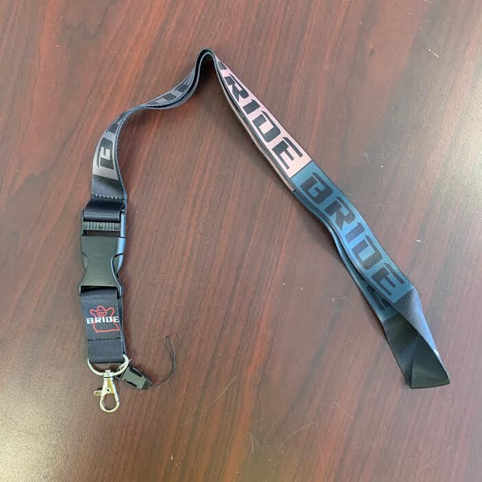Bride Style Jdm Nylon Lanyard Key Holder Clip Keychain For Honda All Vehicles