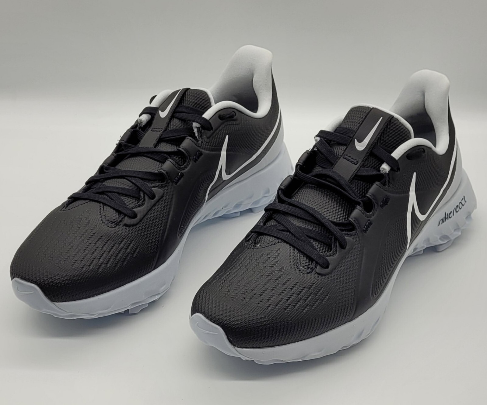 Nike React Infinity Pro Golf Shoes 'Black Metallic Platinum' CT6620-004