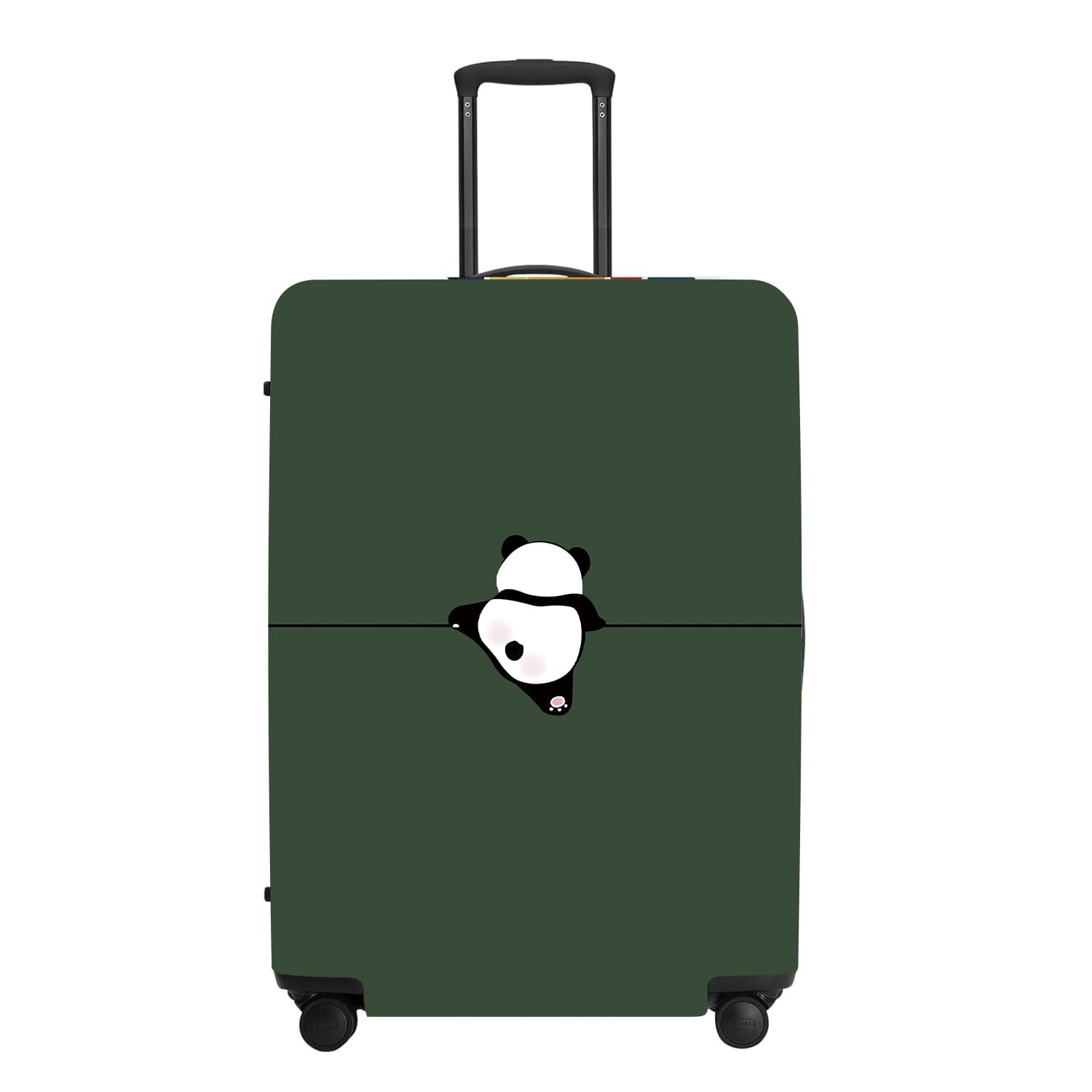 Adorable Panda Bear Luggage Cover Set, Asian Animal Print Elastic Suitcase Pr...
