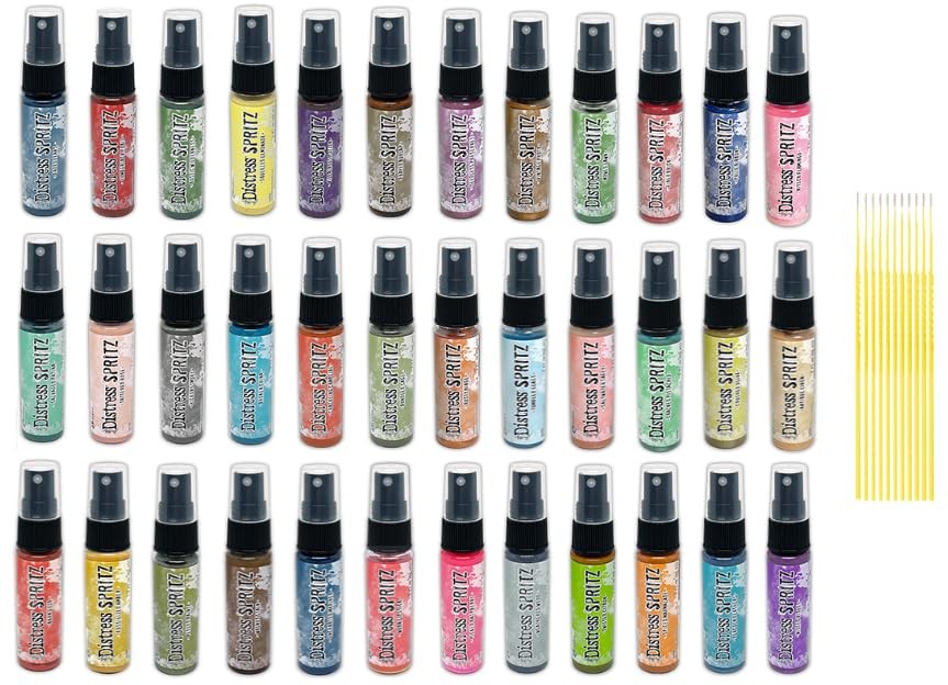 Tim Holtz Ranger Distress Spritz Sprays Bundle - All 36 Gorgeous Distress Spritz