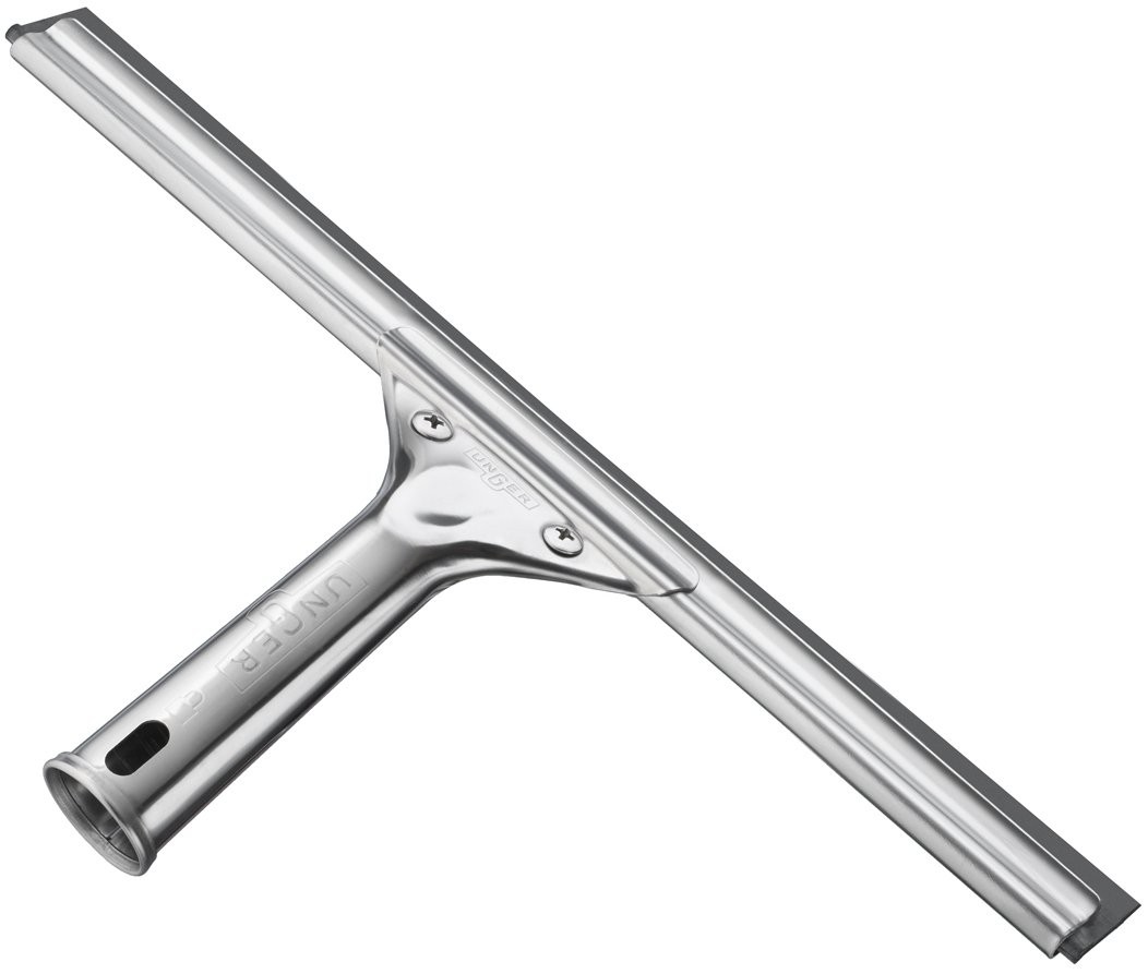 Stainless Steel Window Squeegee 12 Inch, Heavy Duty, Silver