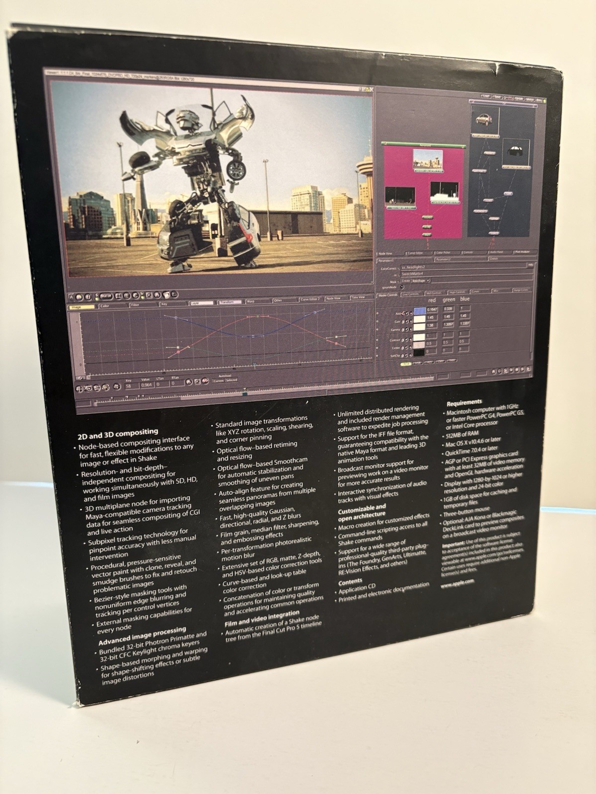 Apple Shake 4 (V 4.1) Mac OS X Digital Compositing Software CIB Complete 2006