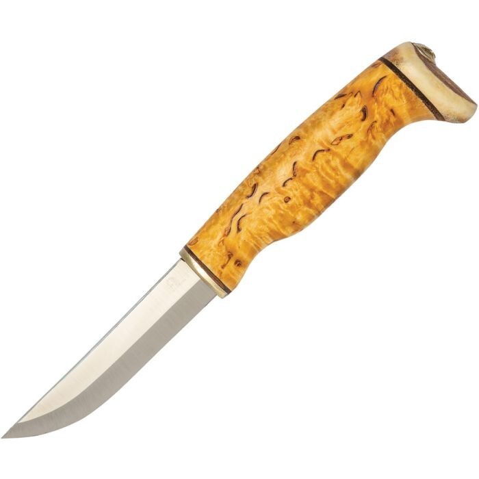 Arctic Legend Hobby Fixed Knfie 3.75" Stainless Steel Blade Curly Birch Handle