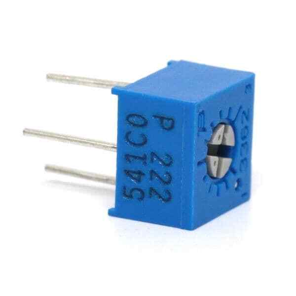 4Pcs 3362P-1-201  Trimmer Resistors - Through Hole 1/4IN SQ 200 OHM 10% 0.5WATTS