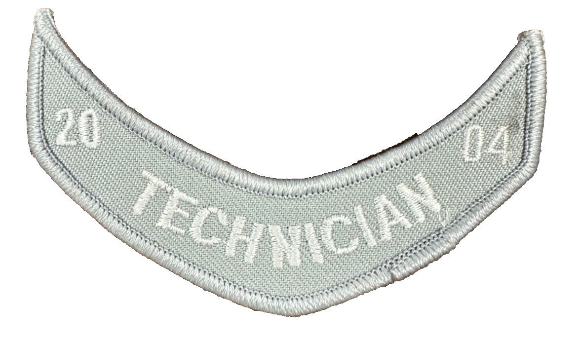 Harley-Davidson Patch, Technician 2004 Rocker Sew-On 4 x 1 (Box P)