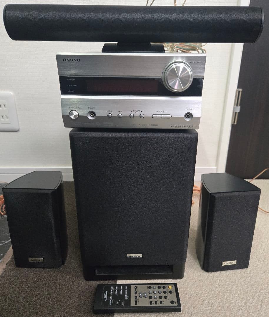 Onkyo SA-205HDX Home Theater System 3.1ch AV Receiver Speakers Dolby Truehd