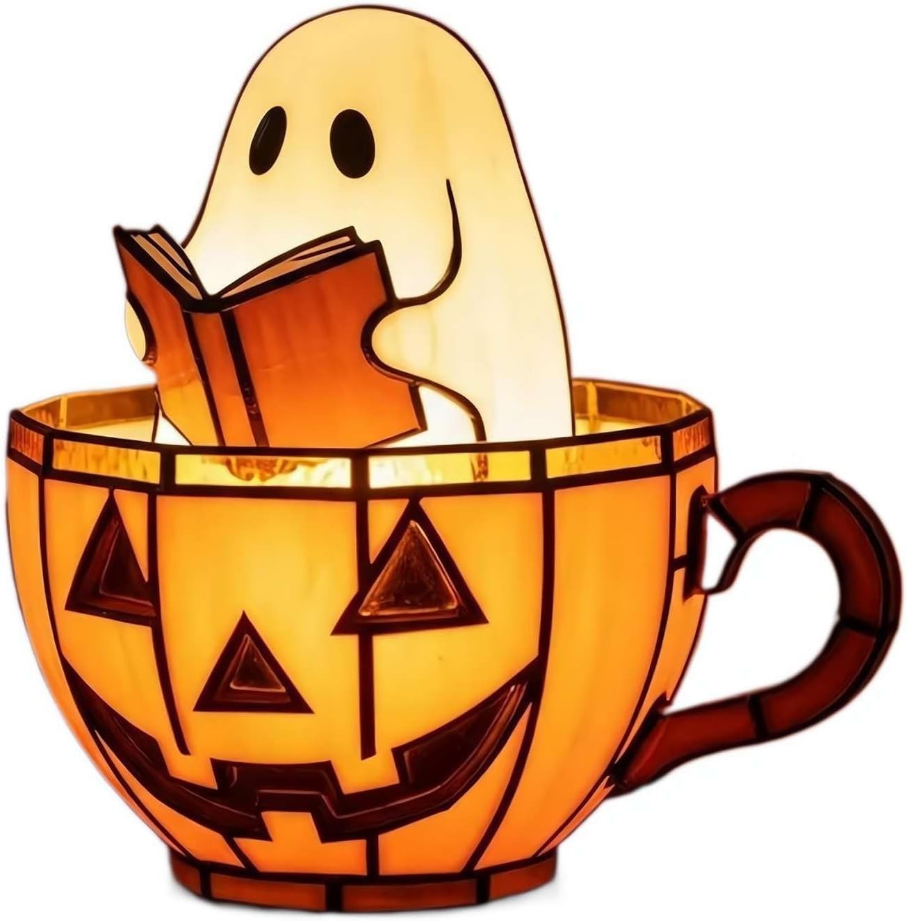 Pumpkin Ghost Reading Lamp, suitable for book lovers and reading enthusiasts
