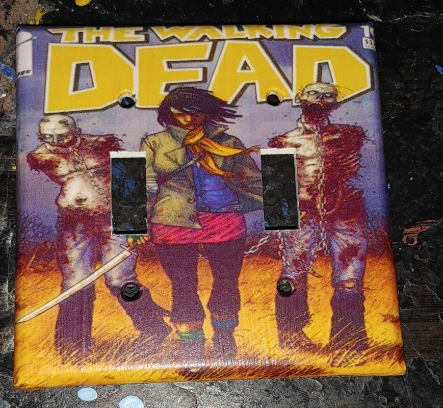 The Walking Dead Issue #19 Double Toggle Light Switch Cover - Various Genres