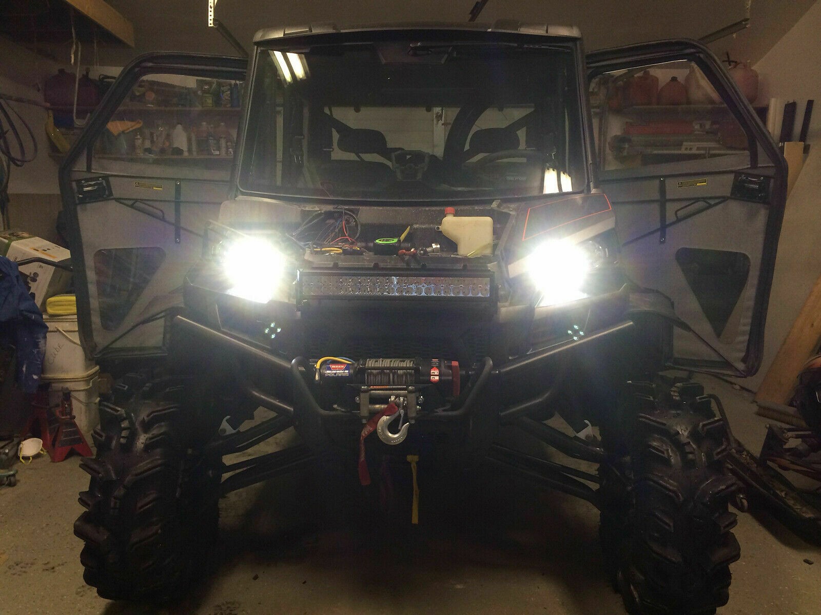 For Honda Foreman 400 450 1997-2003 2004 LED Headlight Kit H6 6000K White Bulbs