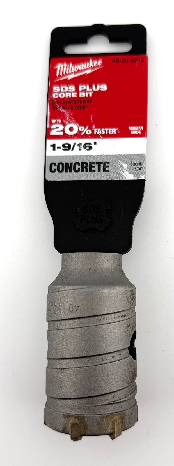 Milwaukee 1-9/16 in. Carbide SDS-PLUS Masonry Core Bit - 48-20-5215