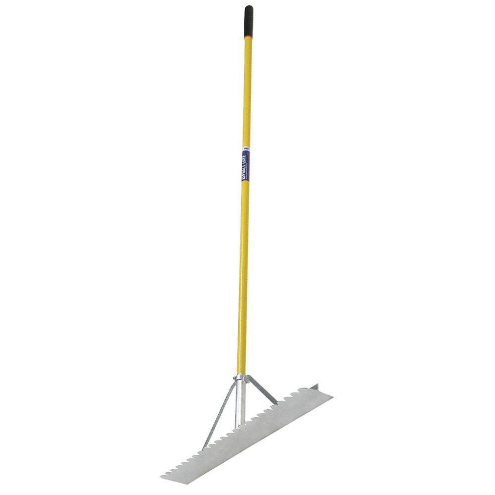 ABILITY ONE 5120-01-611-8052 Asphalt Lute,Aluminum Tines,74" Handle L 52CD15