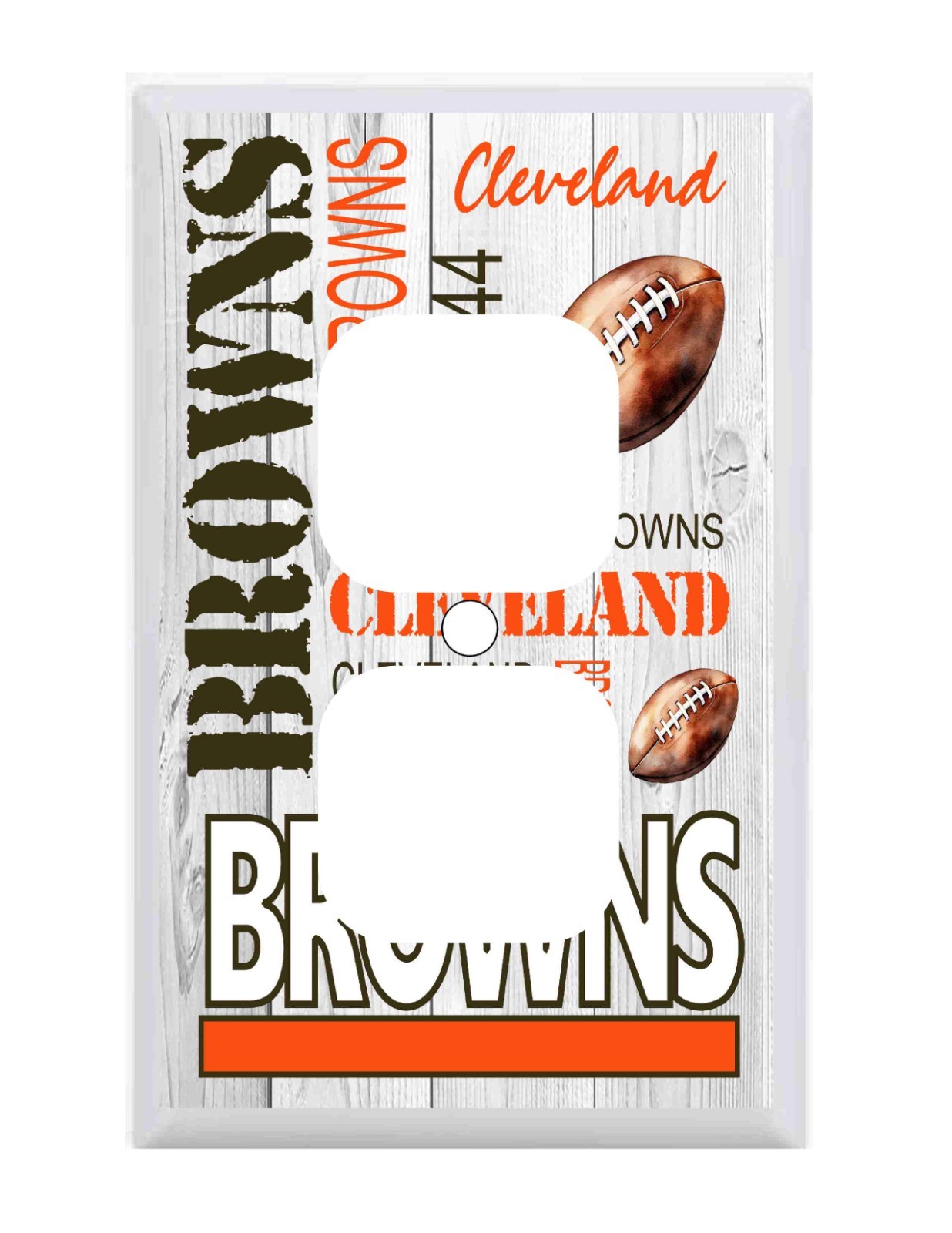 Cleveland Browns Subway Art Standard Wall Plate Outlet Cover NFL football mens