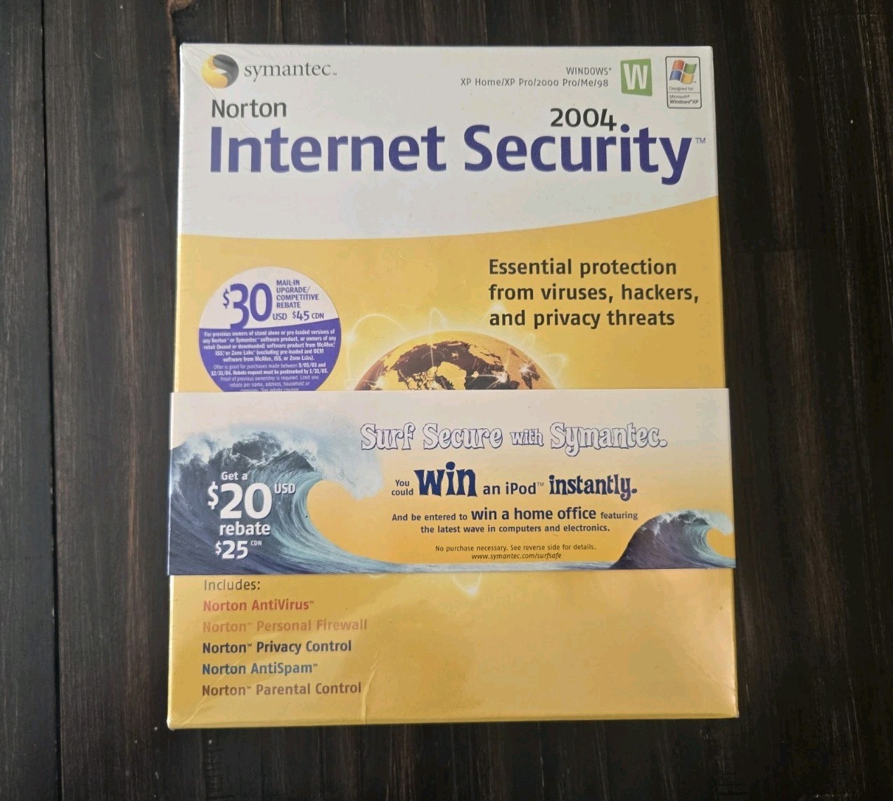 Norton Internet Security 2004 Windows XP Home / XP Pro / 2000 Pro / Me / 98 NEW