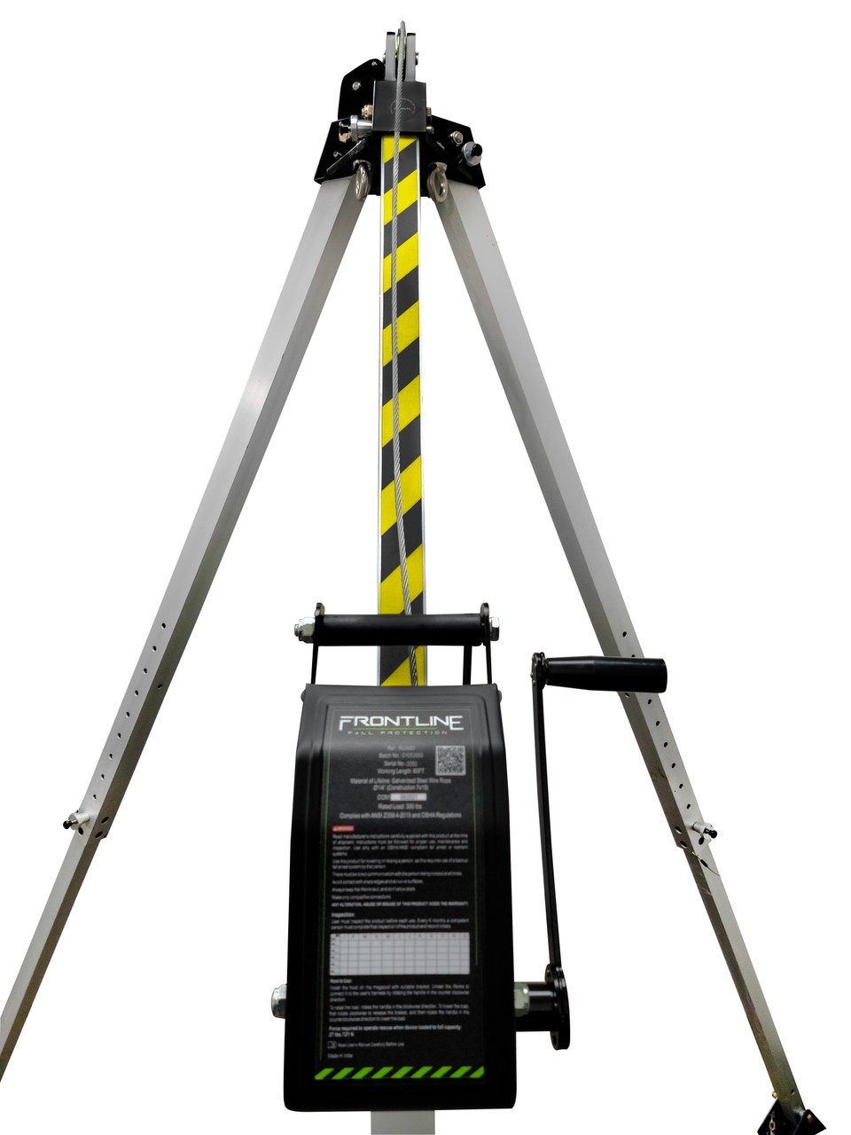 Frontline RUW60 60' Confined Space Winch with Galvanized Steel Cable