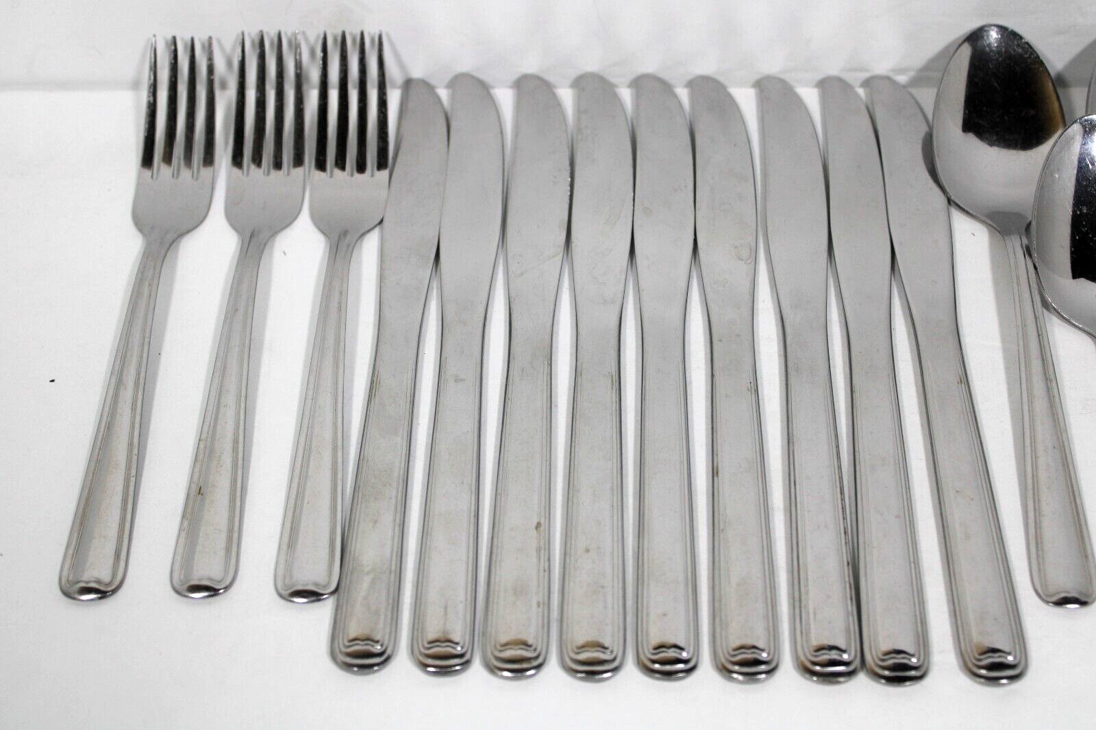 39 Pce. Inox PACIFIC Northland Flatware - Knife, Fork, Spoon, Serving