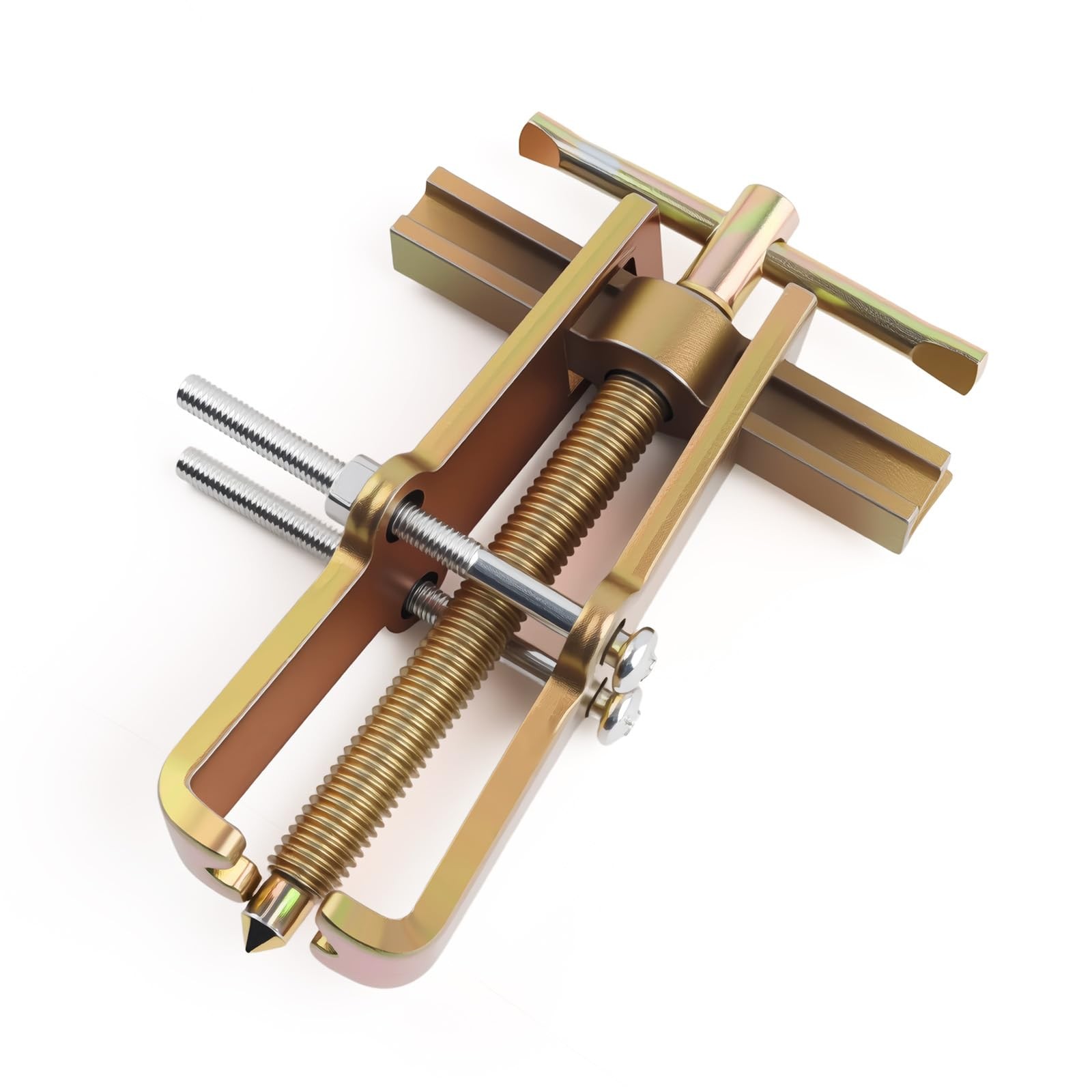 wedfish 4 Inch 2 Jaw Small Gear Puller 4.69*3.03*0.87 inch, Gold