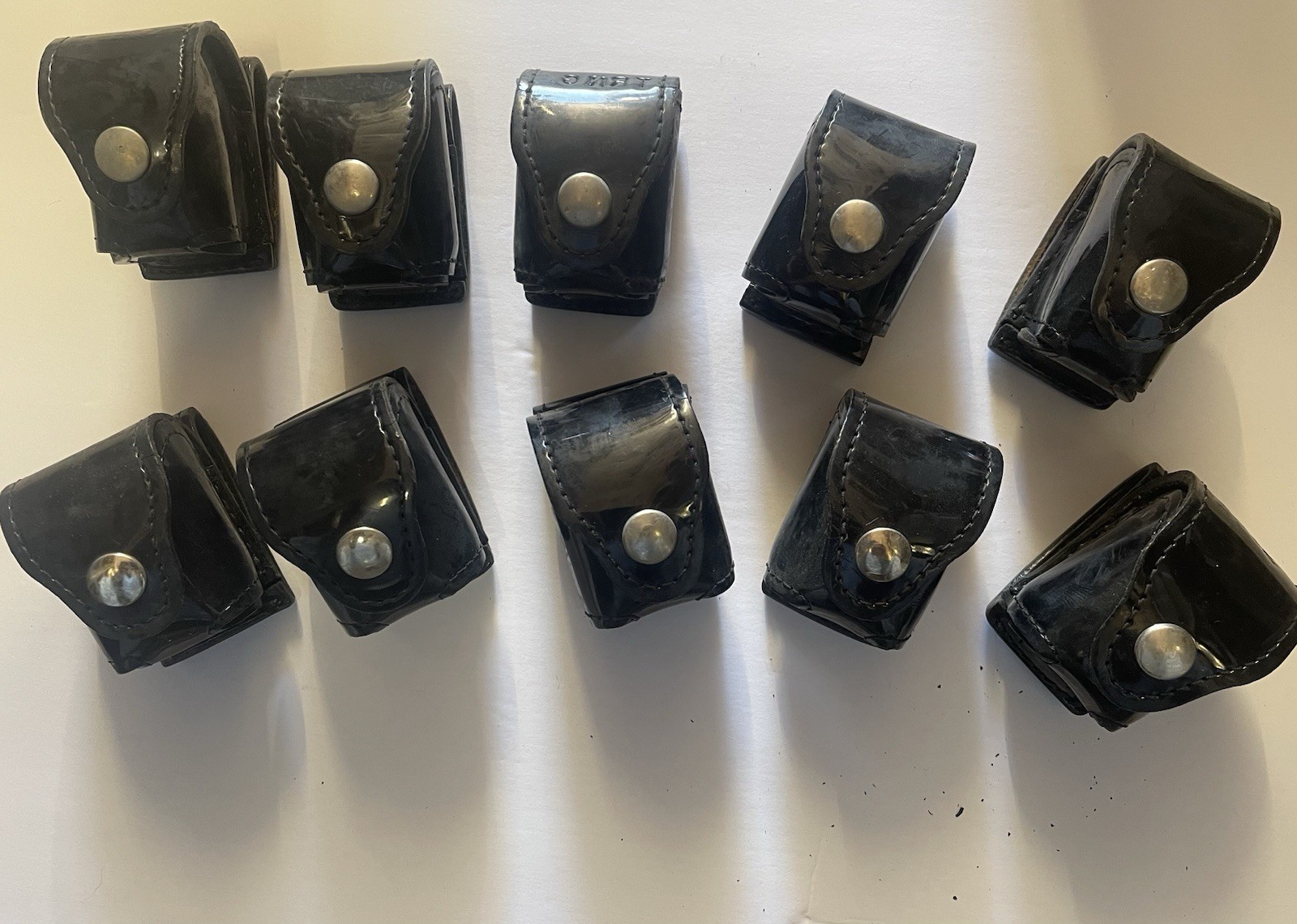 * 10 each/Lot Gould & Goodrich FOB  38/357 Black Leather Revolver Speed loaders