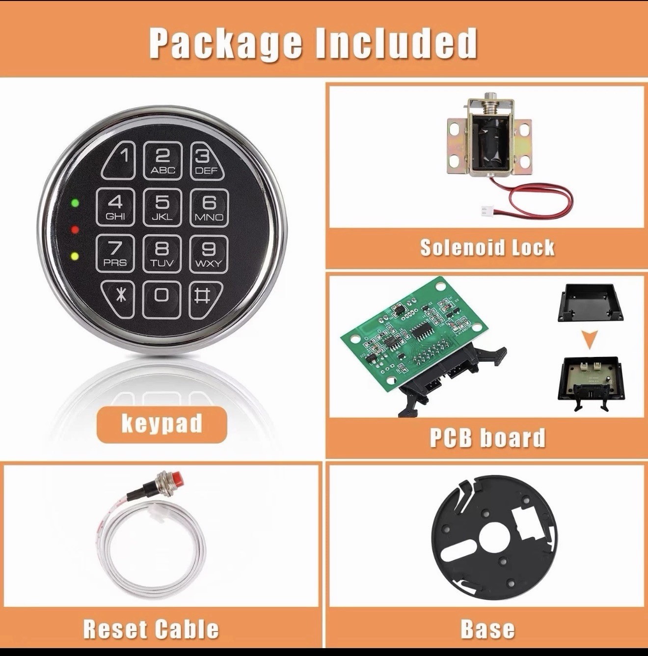 Replacement Fireproof keypad (HYR-keypad-01) HYR-keypad-01