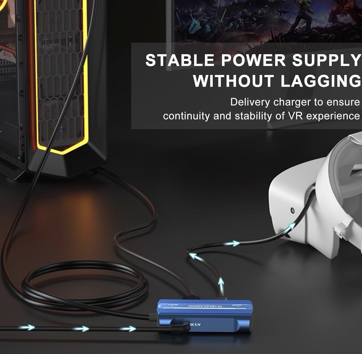 USB C AR/XR Smart Glasses Adapter PSVR2 for PS5