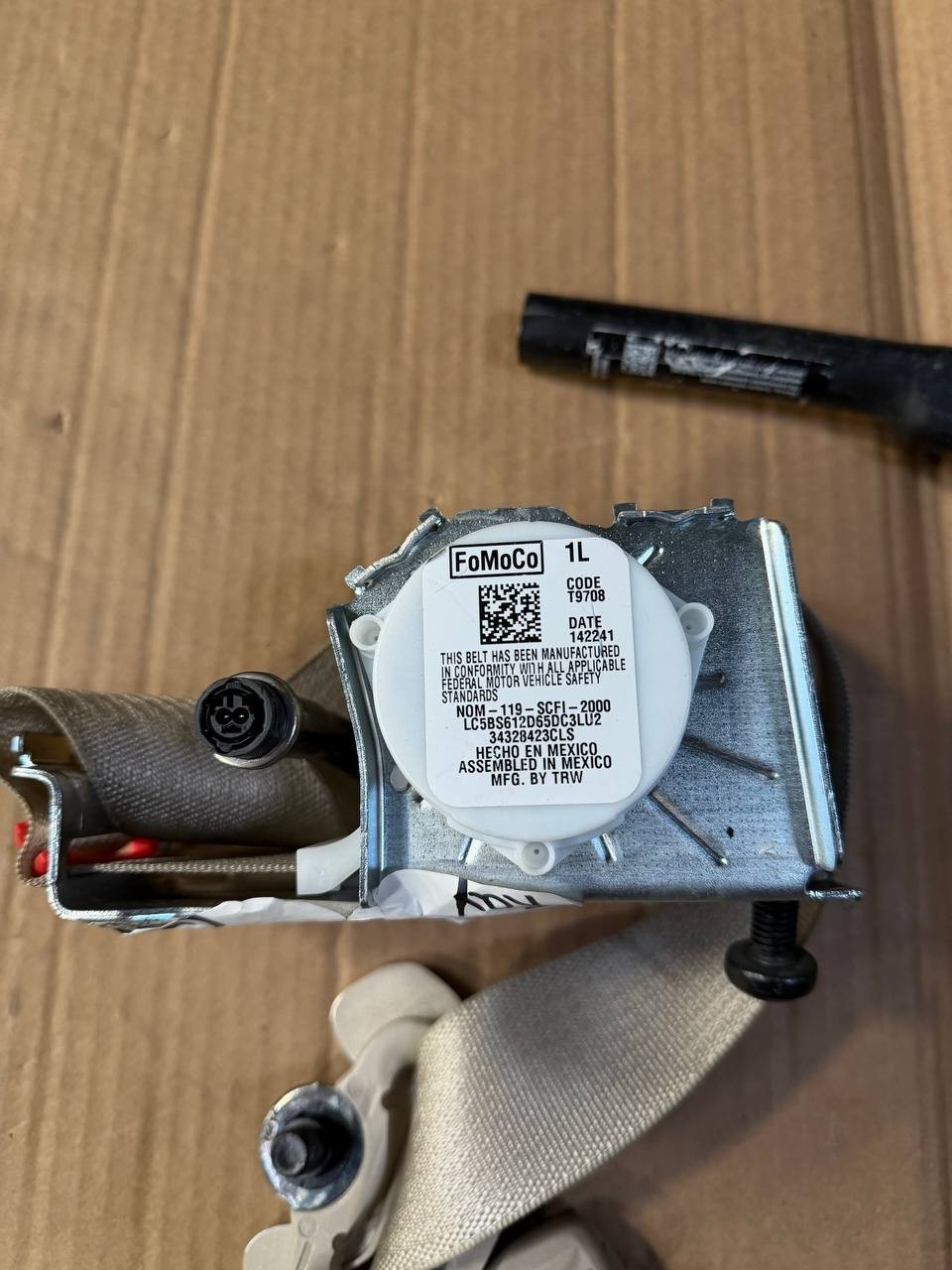 2020-2024 Ford Explorer Front Driver LH Seat Belt Tensioner OEM Sandstone