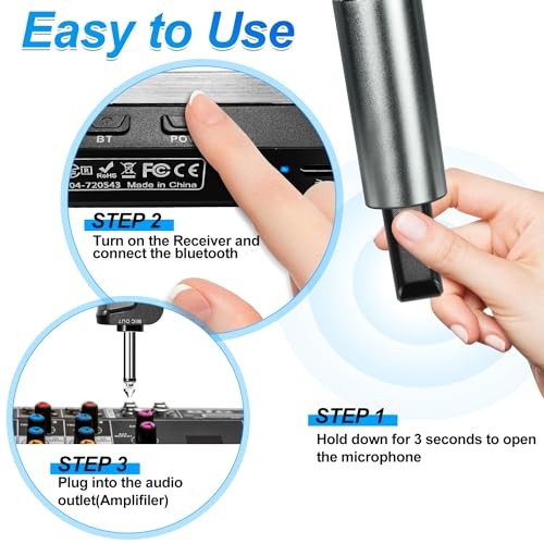 Bluetooth Rechargeable Microphone Karaoke System with Rechargeable Microphone