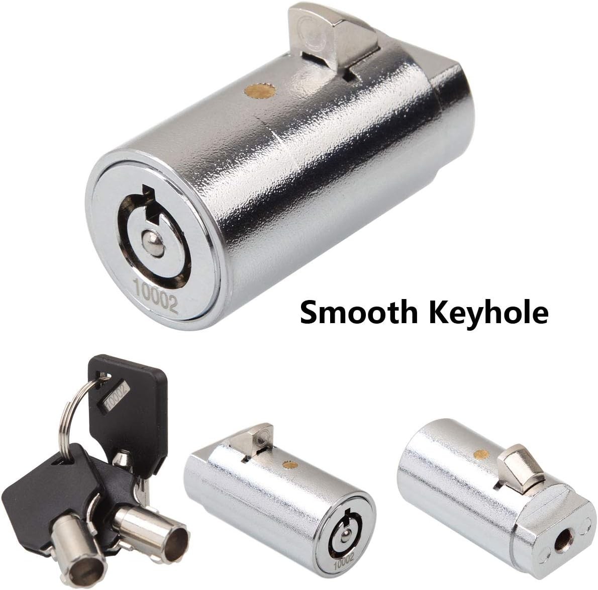 High Security Vending Machine Lock and Key, 2-Pack Soda Machine Lock for Coke Ma