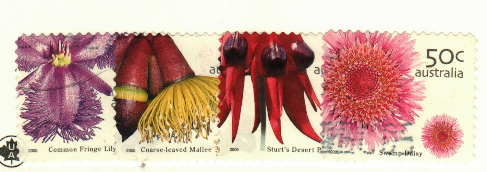 Australia #2397-2400 used flowers