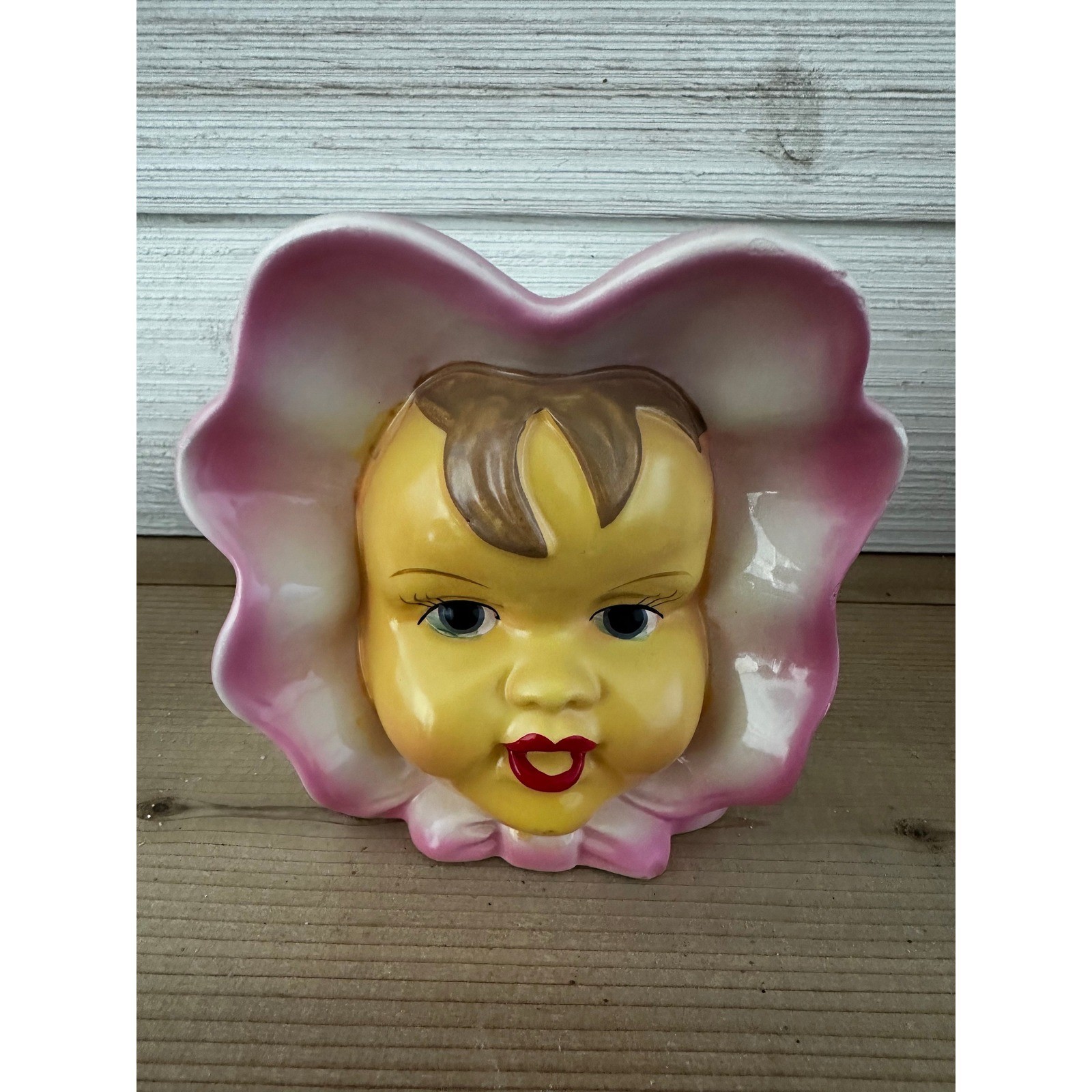 Vintage Baby Girl Planter