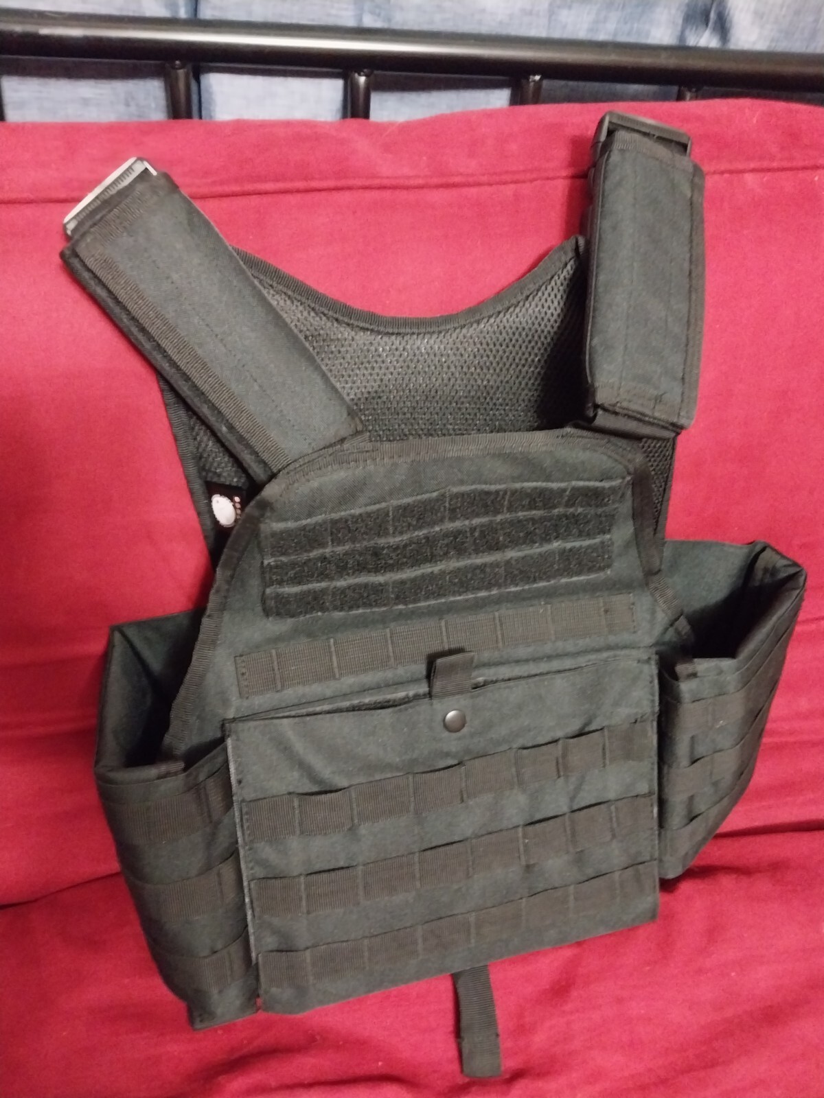 Rothco Modular Molle Plate Carrier Vest For Body Armor NEW BLACK Size L/XL