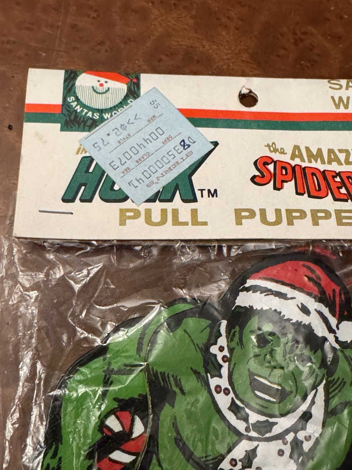 1981 Marvel Comics Kurt S Adler The Hulk Pull Puppet Ornament NEW