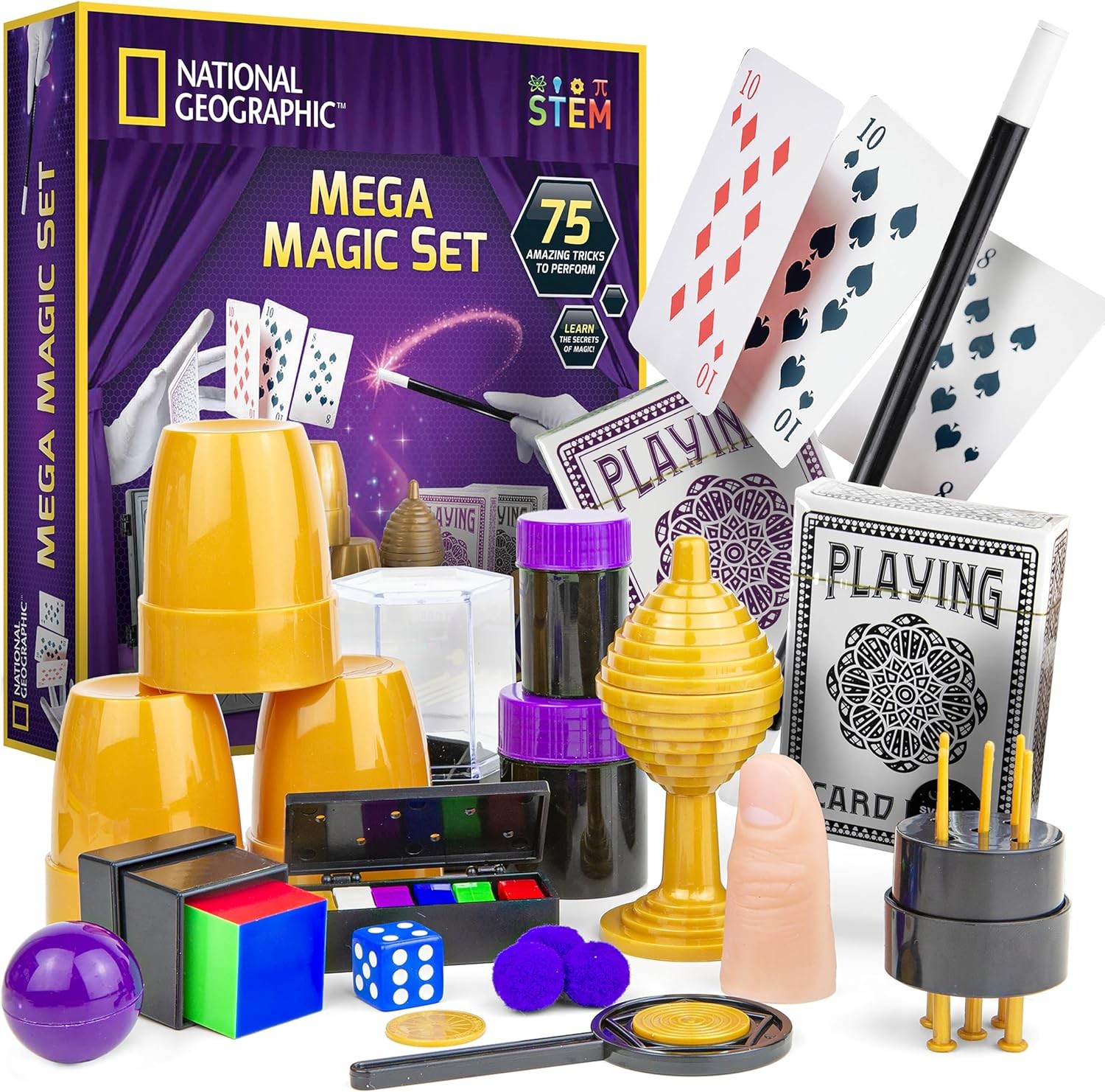 National Geographic Mega Magic Set - More Than 75 Tricks for Multicolor