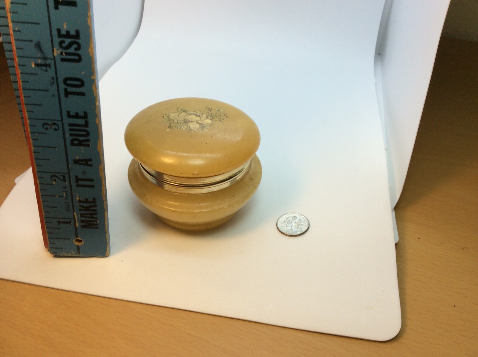 Yellow Alabaster small Trinket box