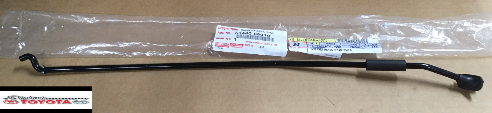 OEM TOYOTA SIENNA HOOD SUPPORT ROD 53440-08010 FITS 2004-2010