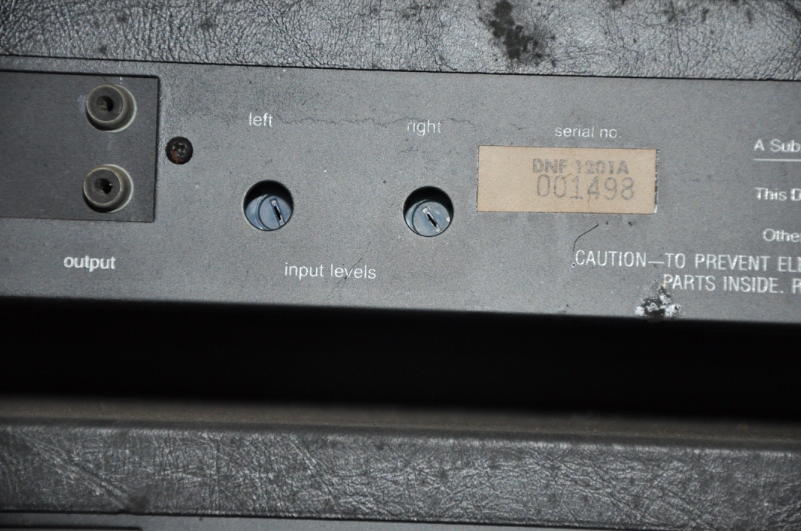 KLH Burwen Research Noise Filter and Noise Eliminator POWERS UP BUT UNTESTED