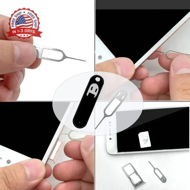 6 Pack SIM Card Removal Tool, Sim Card Tray Opening Tool Eject Pins Needle Opene