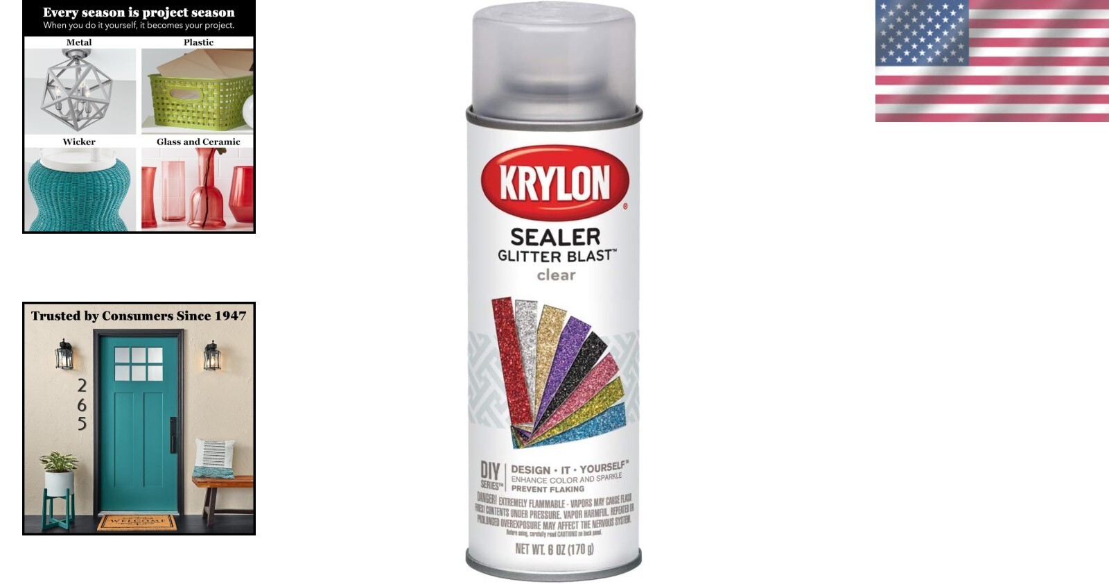 Ultimate Clear Sealer Spray For Glitter Projects - 6 Oz., Fast-Drying Formula