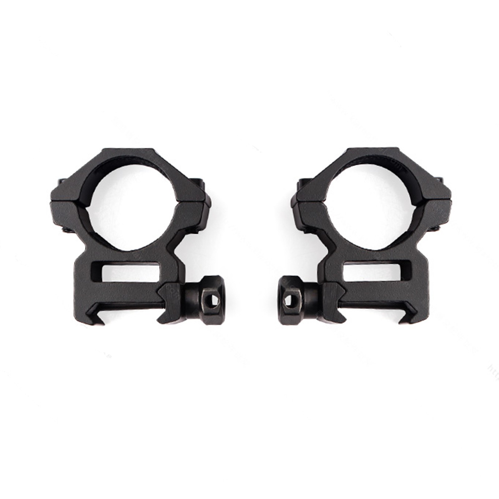 2Pcs 1'' High Profile Scope Rings for Picatinny Weaver Mount Riser Rifle Hunting