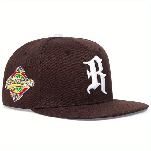 New 2023 Letter R Snapback Baseball Cap Hat Adjustable Cali Era Hip Hop Flat