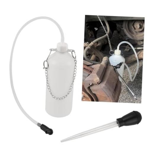 Brake Bleeder Kit with 1L Brake Bleeder Bottle & 30ml Fluid Extractor,One