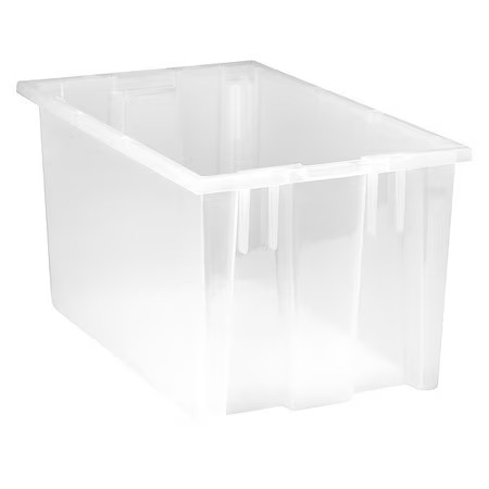 Quantum Storage Systems Snt185cl Stack & Nest Storage Container, 5.7 Gal, 18 In