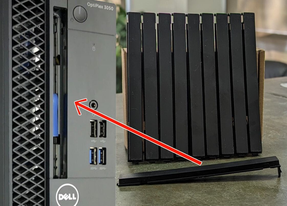 DVD drive ODD panel bay cover Dell Optiplex 3070 5070 7070 5055 XE3 SFF MT Bezel