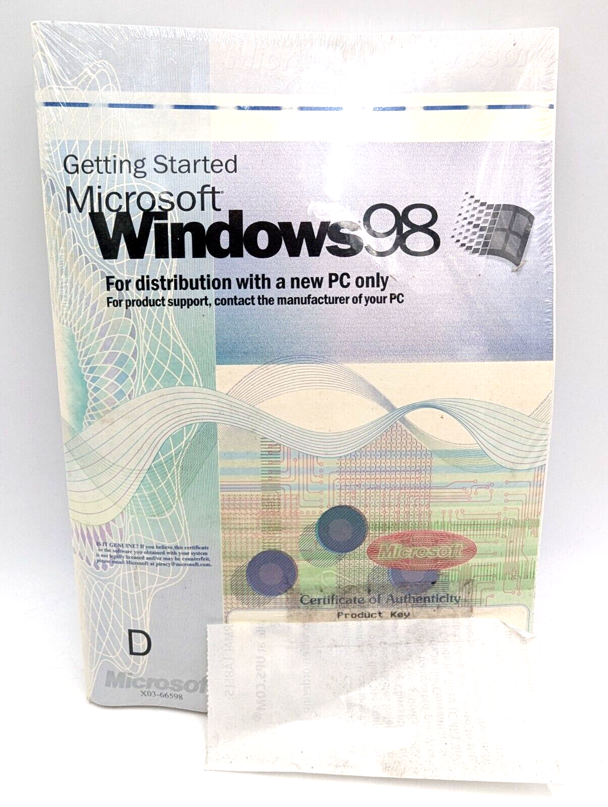 Microsoft Windows 98 New Sealed CD w/ COA & Product Key