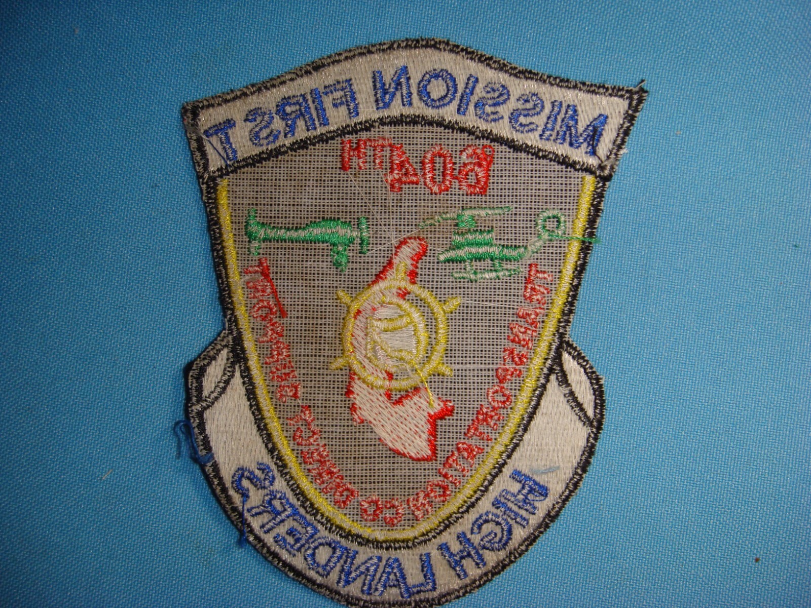 VIETNAM WAR PATCH, US 604th TRANSPORTATION Co. MISSION FIRST HIGHLANDERS
