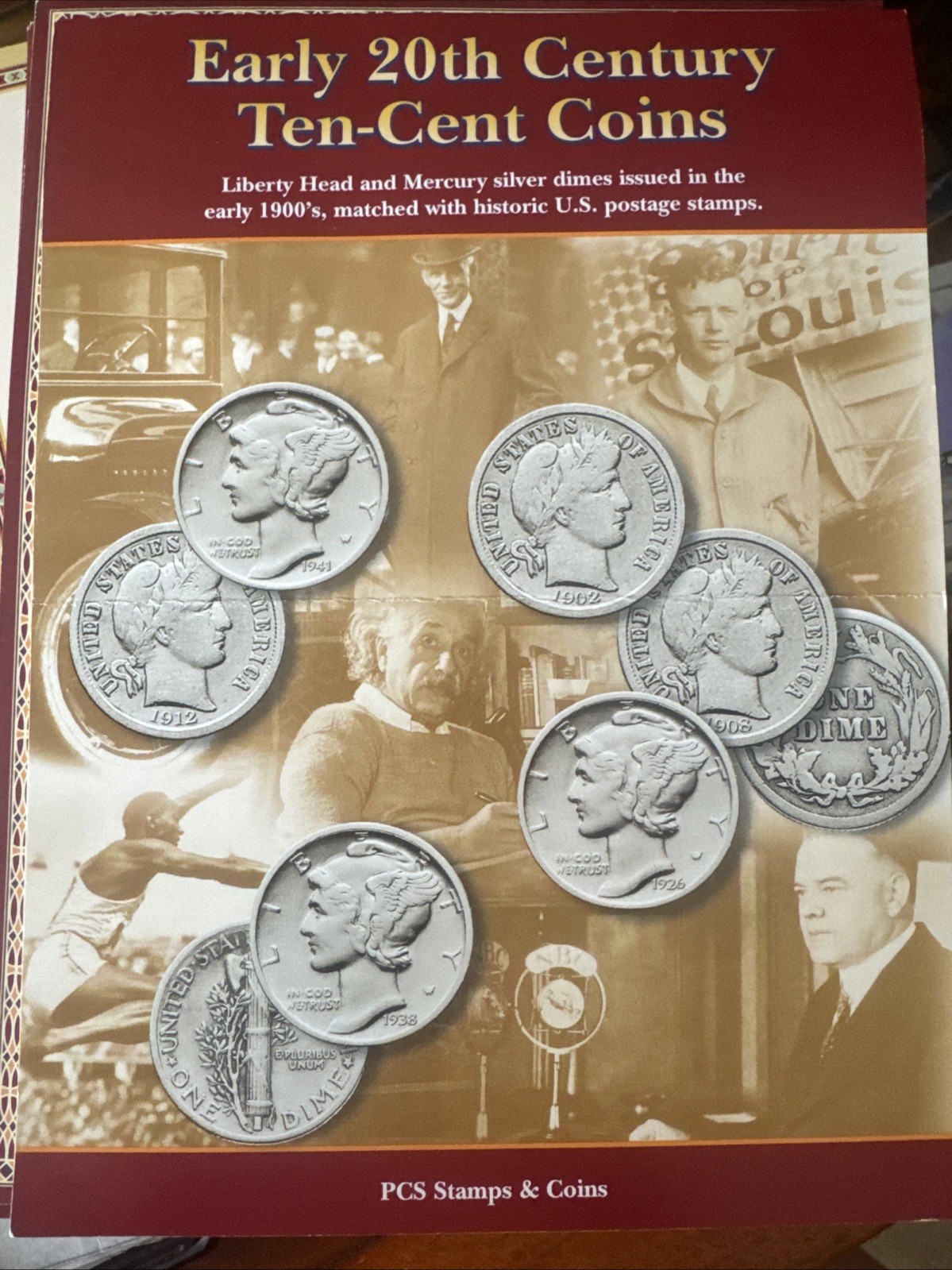 PCS Stamps & Coins: Early 20th Century Ten-Cent Coins 1902-1945 Album